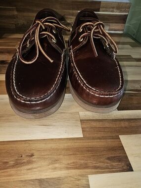 Timberland Men's Dark Brown Leather Boat Shoes S2